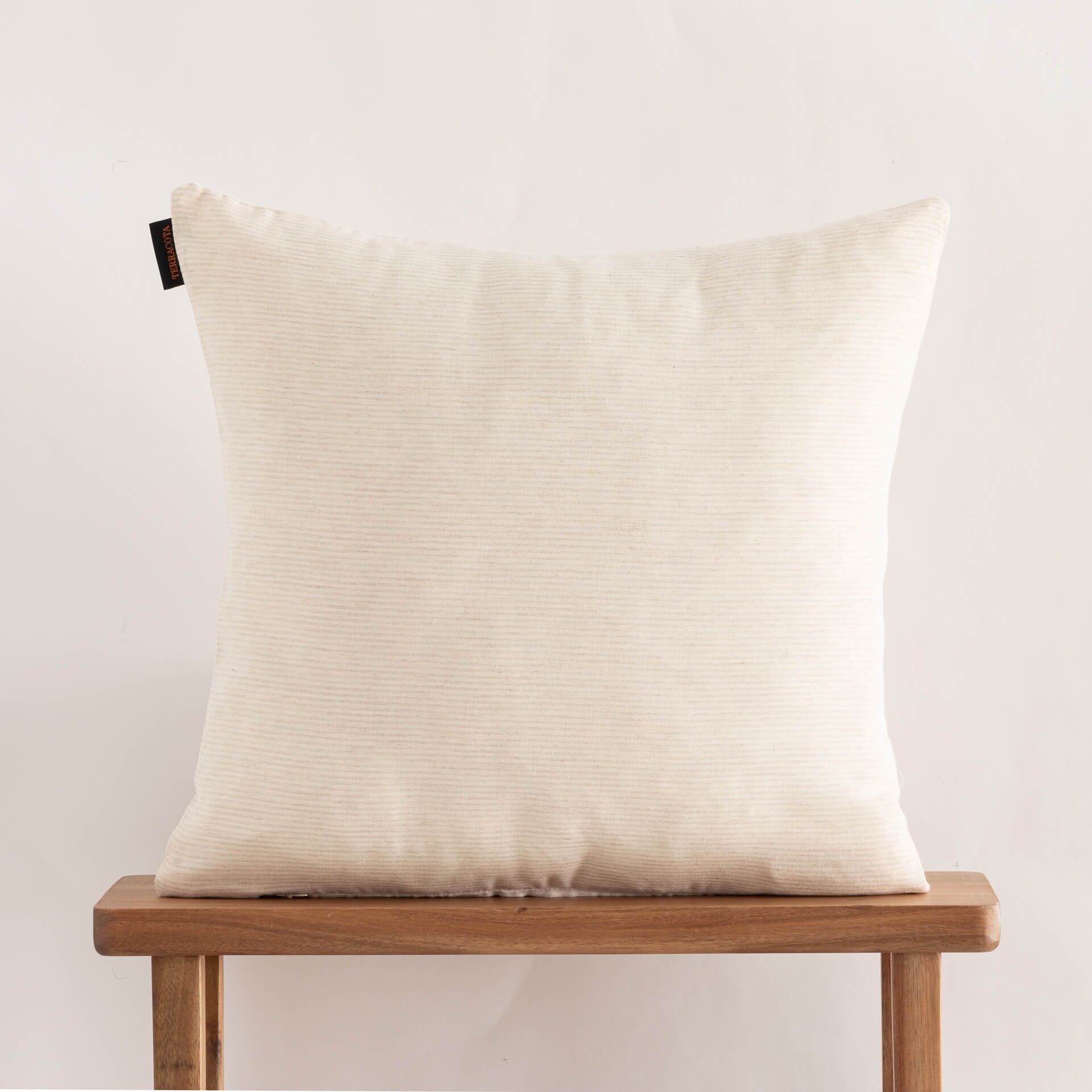 Fodera per cuscino jacquard 65x65 cm Jávea piccola Lino