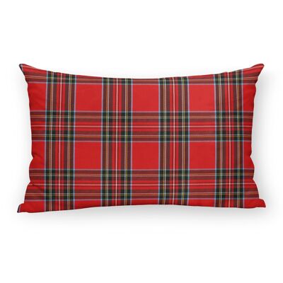Large Scottish Check velvet cushion cover 30x50 cm