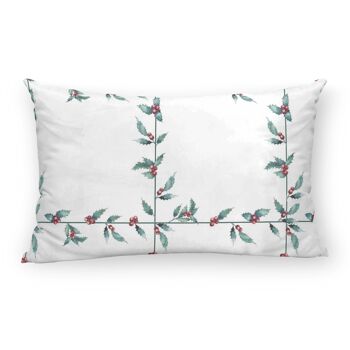 Housse de coussin velours Noël blanc 1 30x50 cm 4