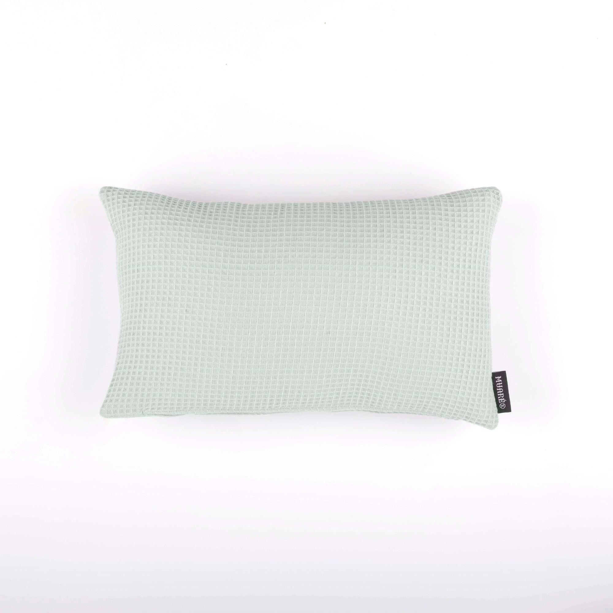 Fodera per cuscino Waffle Mint 30x50 cm