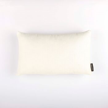 Housse de coussin Gaufre Naturelle 30x50 cm 1