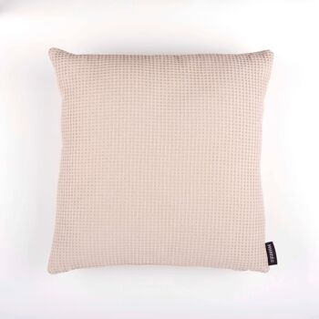 Housse de coussin Gaufre Rose 50x50 cm 1