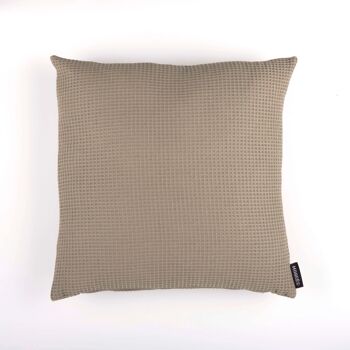 Housse de coussin Waffle Wallnut 50x50 cm 1