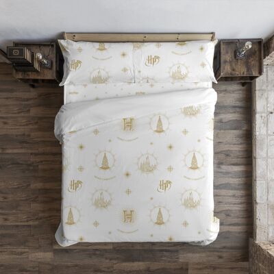 100% Cotton Hogwarts Gold Christmas Duvet Cover