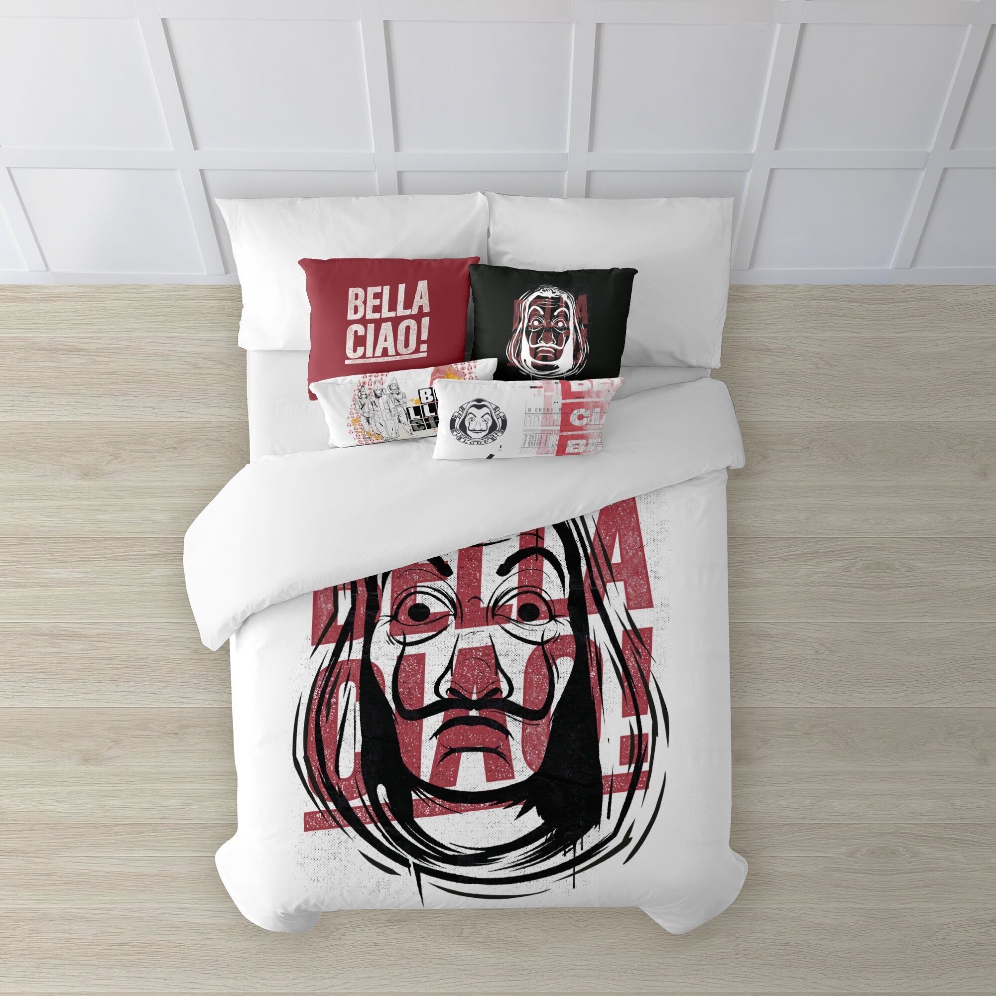 Funda nórdica con botones 100% algodón Bella Ciao