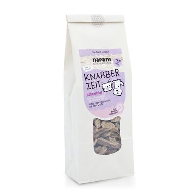 Nibble Time - Freeze-Dried Chicken Liver for Dogs & Cats, 150g