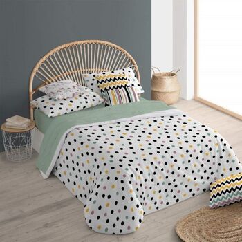 Housse de couette avec boutons 100% coton Cuzco 11