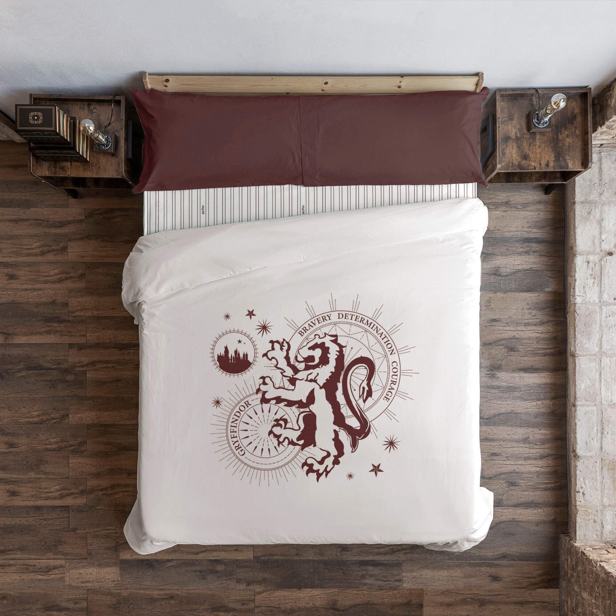 Copripiumino con bottoni 100% cotone Grifondoro Stelle