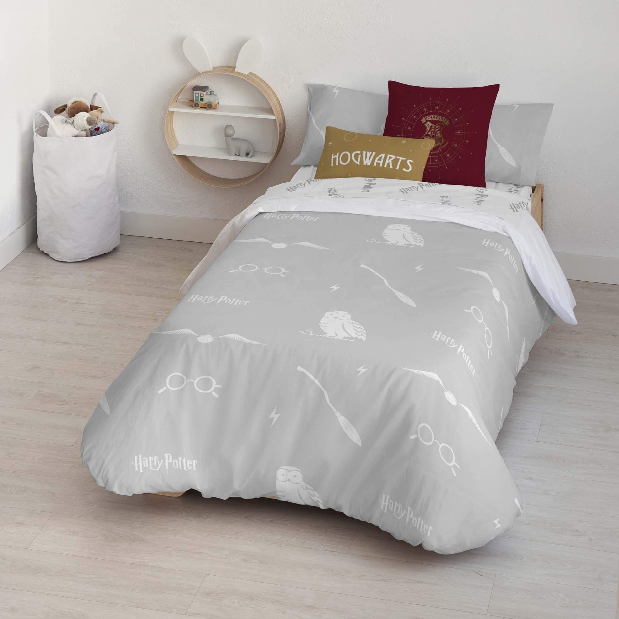 Housse de couette avec boutons 100% coton HPotter Universe