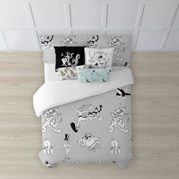 Housse de couette avec boutons 100% coton Looney BN 4