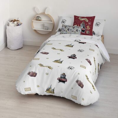 Housse de couette avec boutons 100% coton Plateforme 9 3-4