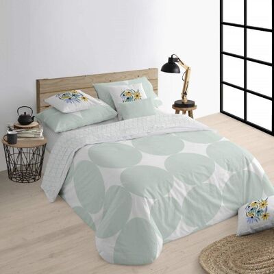 Duvet Cover with Buttons 100% Cotton Portmore Mint