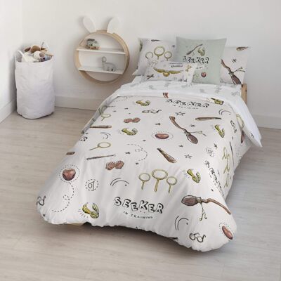 Duvet cover with buttons 100% cotton Quidditch Child