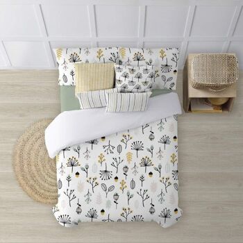 Housse de couette avec boutons 100% coton Santorin 3