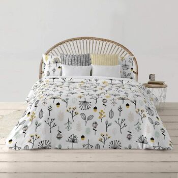 Housse de couette avec boutons 100% coton Santorin 4