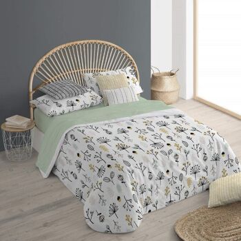 Housse de couette avec boutons 100% coton Santorin 11