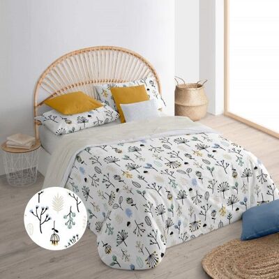 Duvet cover with buttons 100% cotton Santorini Mint