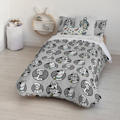 Housse de couette avec boutons 100% coton Scooby Doo Dots