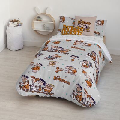 Duvet cover with buttons 100% cotton The Flintstones