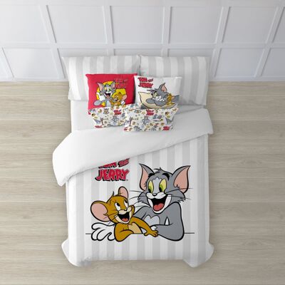 Bettbezug mit Knöpfen aus 100 % Baumwolle Tom & Jerry Basic
