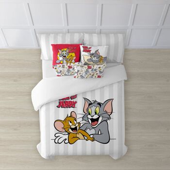 Housse de couette avec boutons 100% coton Tom & Jerry Basic 1