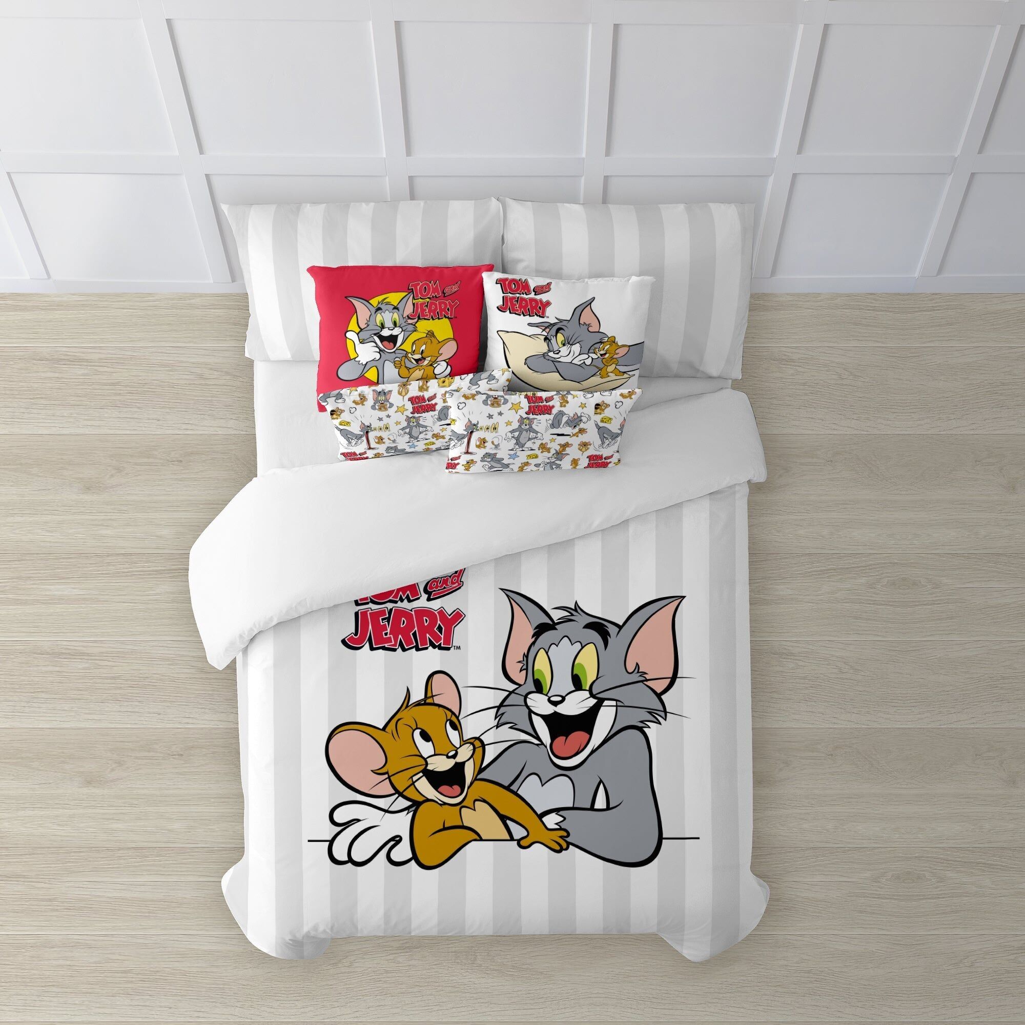 Copripiumino con bottoni 100% cotone Tom&Jerry Basic