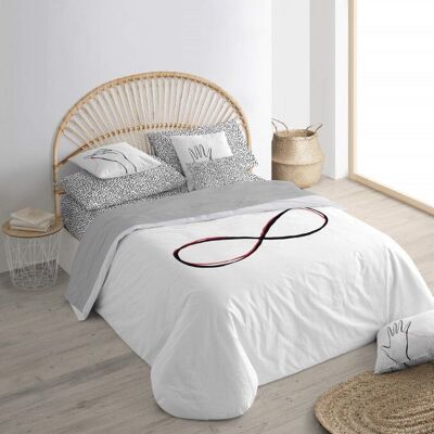 Infinito Flaschenhals-Bettbezug aus 100 % Baumwolle