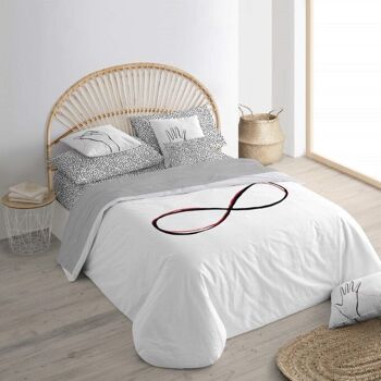 Housse de couette goulot d'étranglement 100% coton Infinito 1