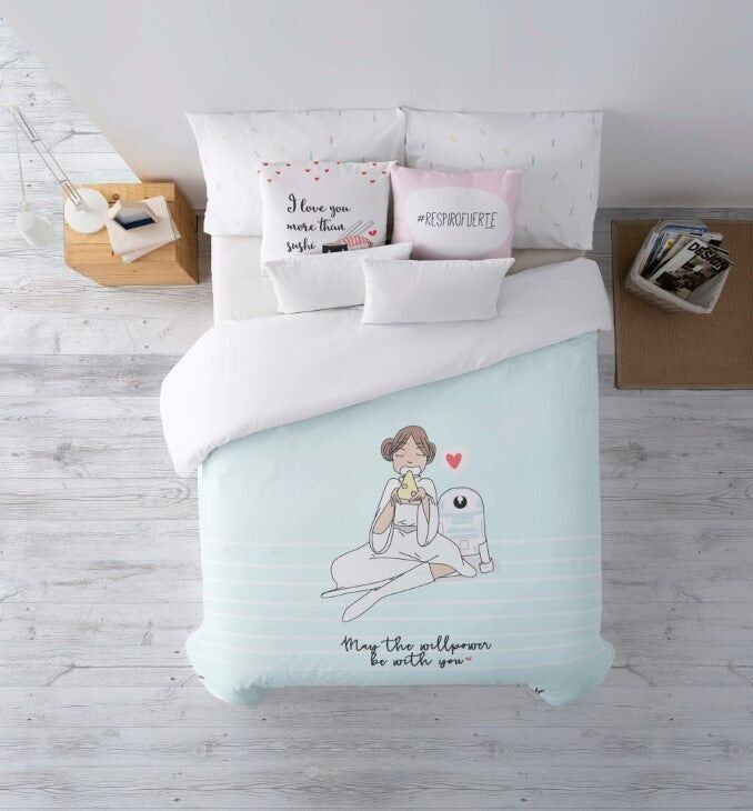 Funda nórdica con cuello de botella 100% algodón Star Wars