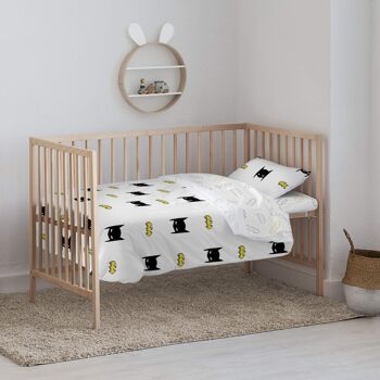 Housse de couette pour lit de bébé 100 % coton Batmask 2