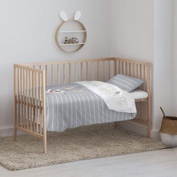 Housse de couette pour lit de bébé 100 % coton Bugs Bunny 4