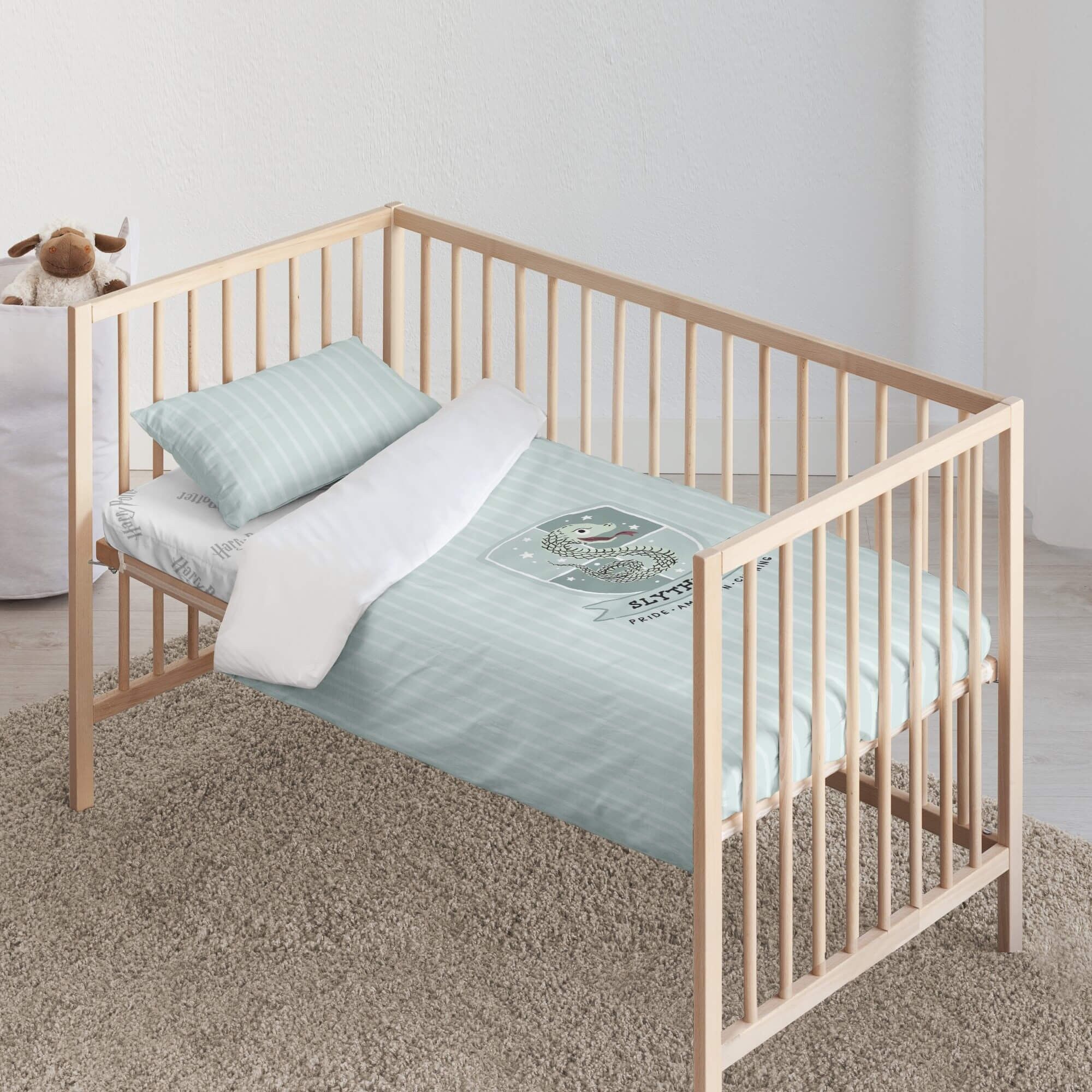 Copripiumino per culla 100% cotone Serpeverde Dolce