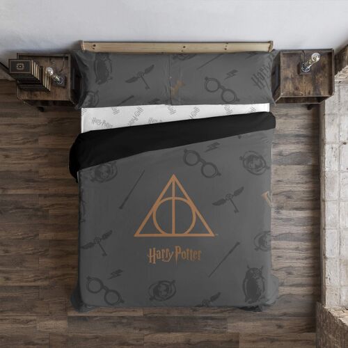 Funda nórdica Harry Potter microsatén Deathly Hallows