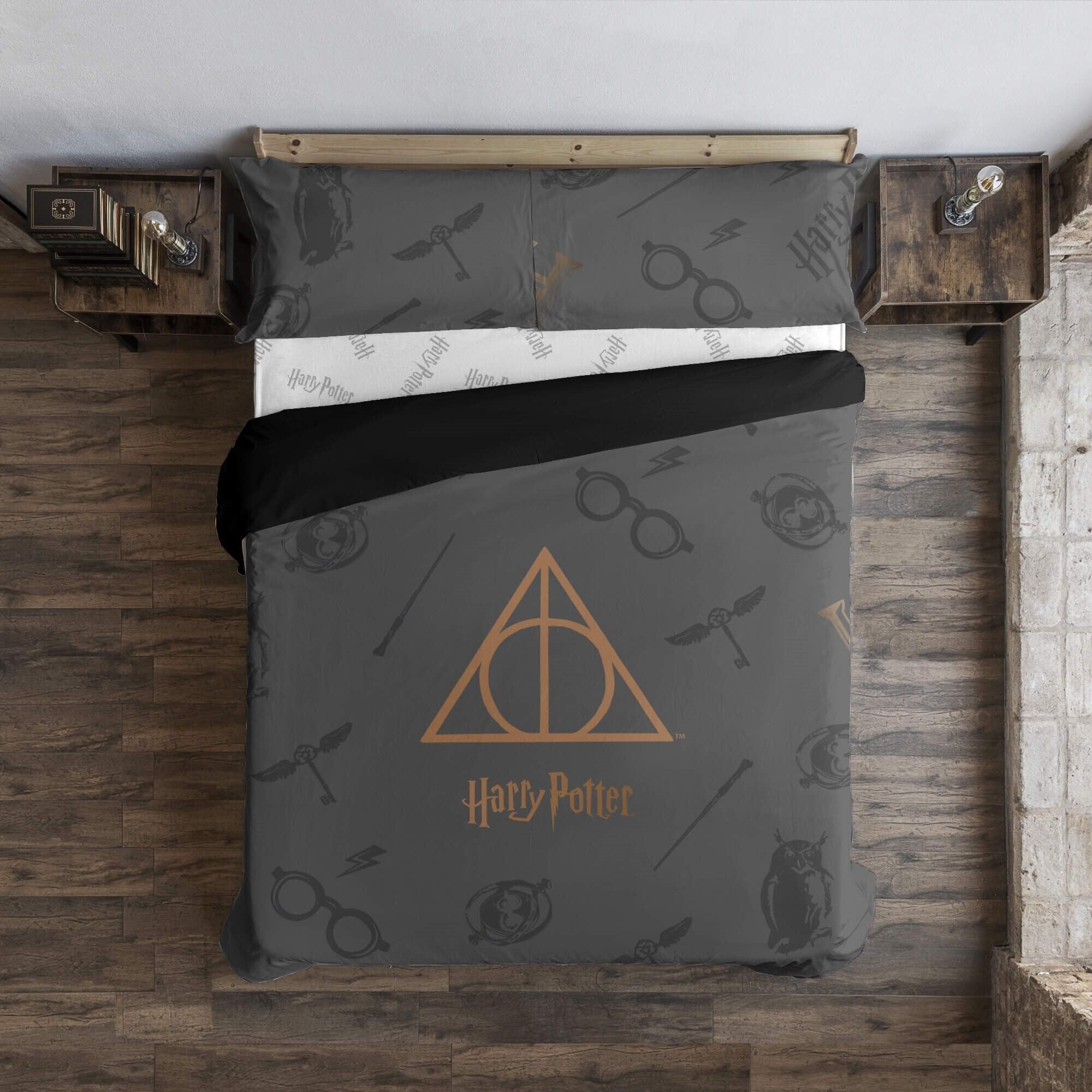 Copripiumino Harry Potter in microsatin dei Doni della Morte