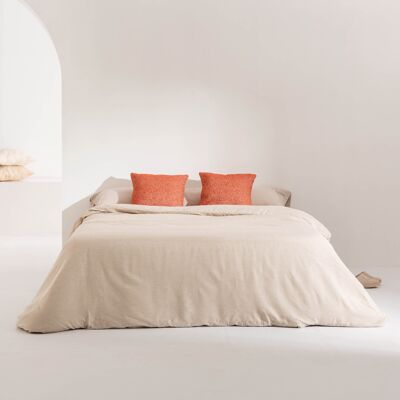 Elche Tobacco jacquard duvet cover