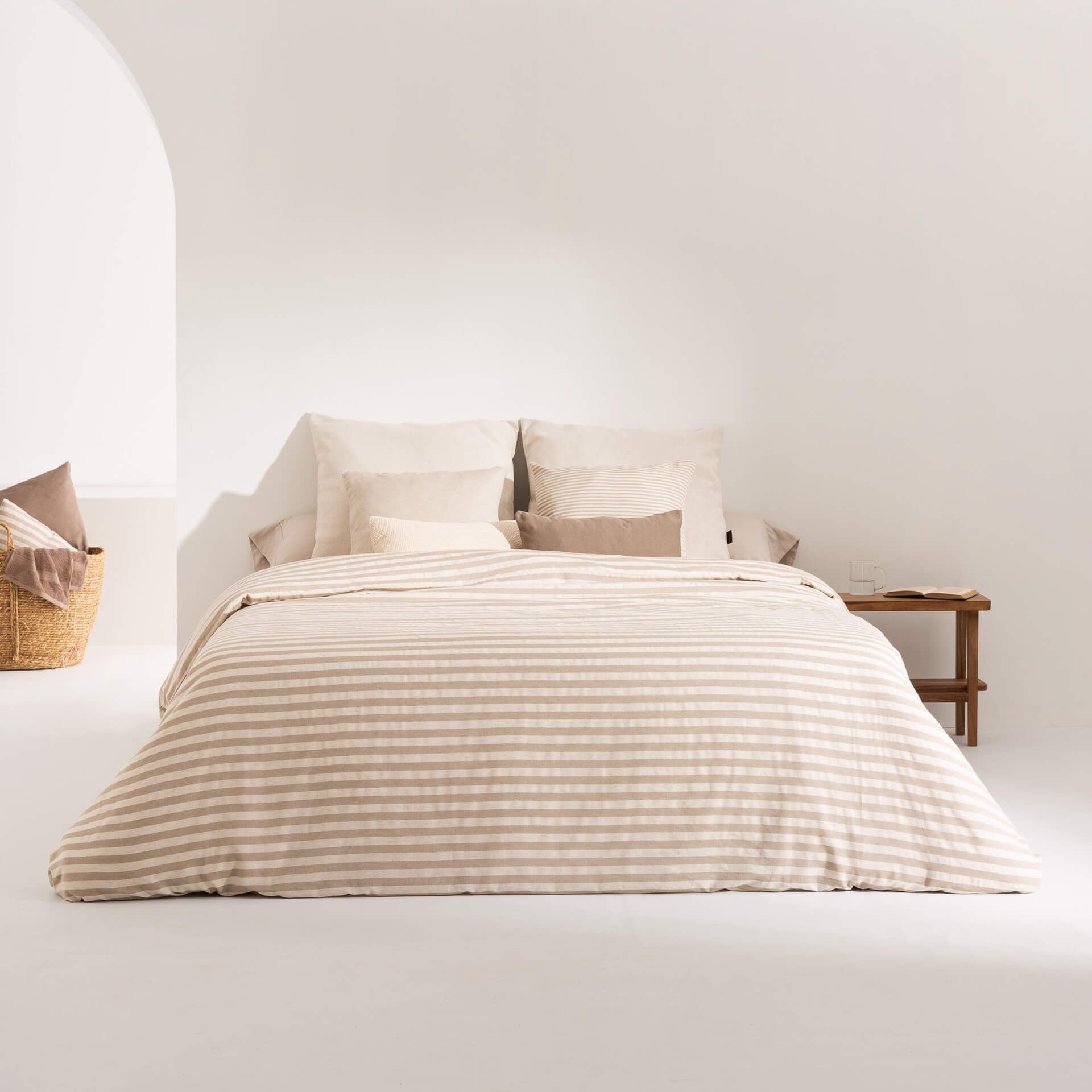 Copripiumino jacquard Jávea Large Tabacco