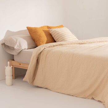 Housse de couette jacquard Jávea Medium Amber Gold 6