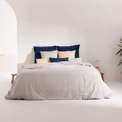 Housse de couette jacquard Jávea Bleu moyen