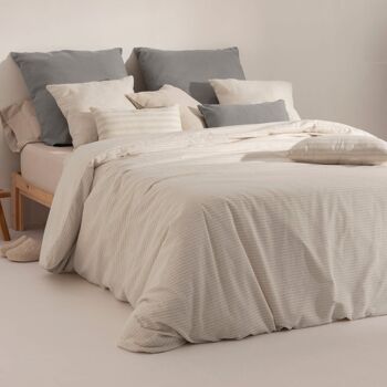 Housse de couette jacquard gris clair moyen Jávea 20