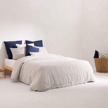 Housse de couette jacquard Jávea Petit Bleu 58