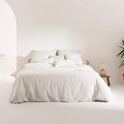 Jávea Small Light Gray Jacquard Duvet Cover