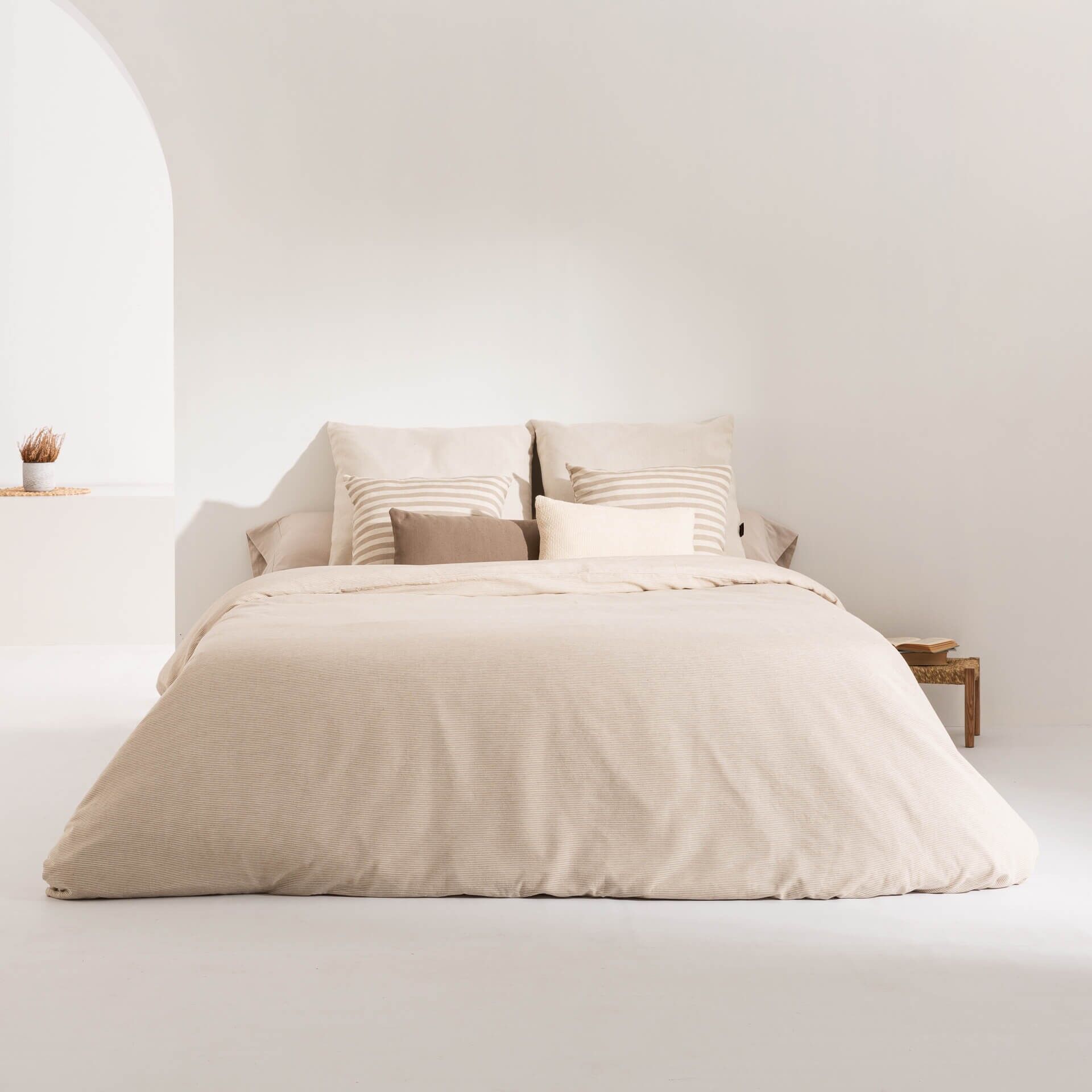 Copripiumino jacquard Jávea Piccolo Tabacco