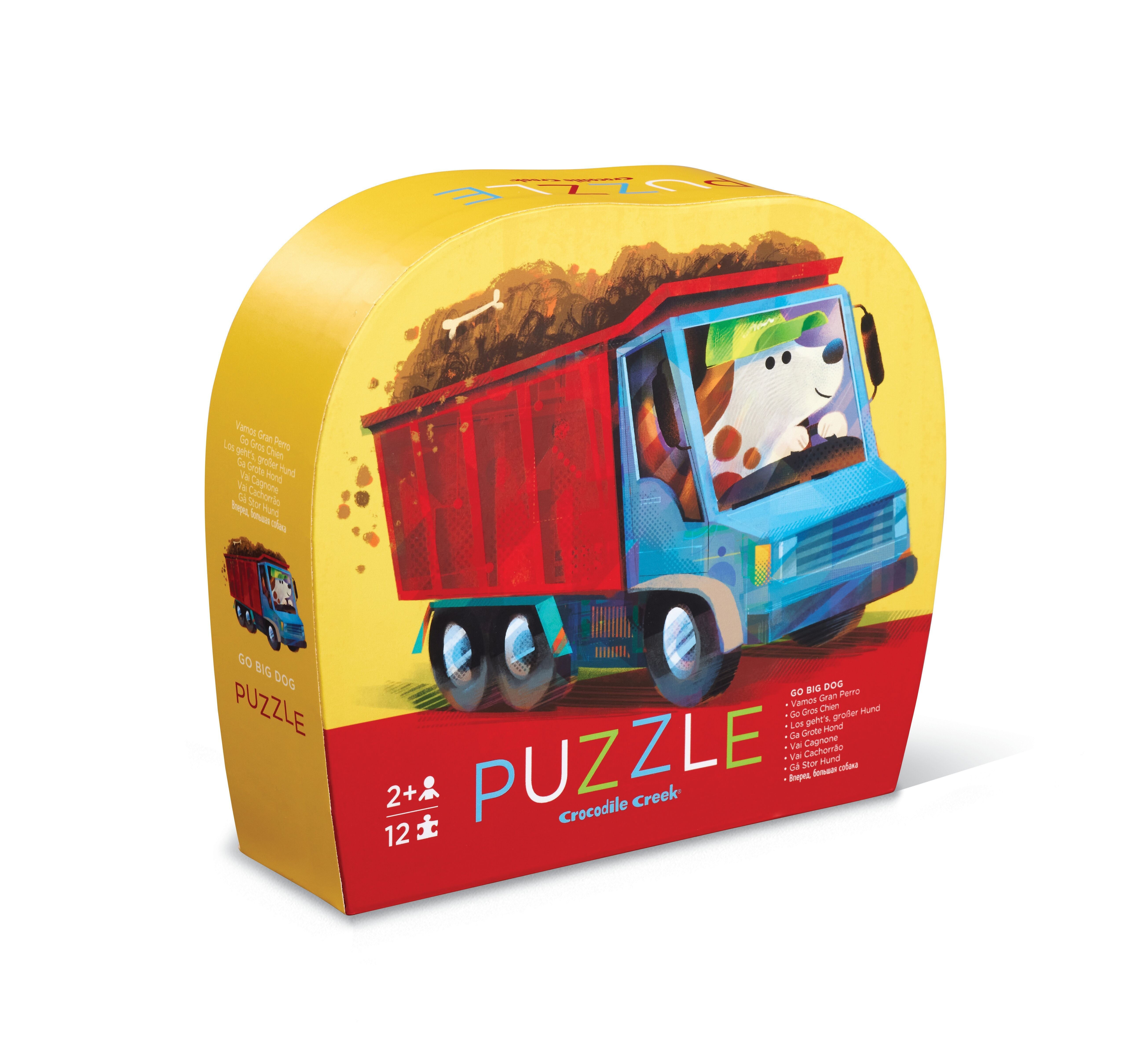 Minipuzzle - 12 Teile - Go The Dog - 2a+ - %