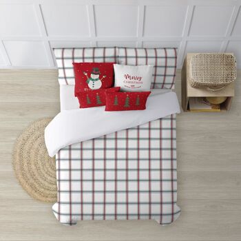 Housse de couette réversible en velours de Noël élégante 41 6