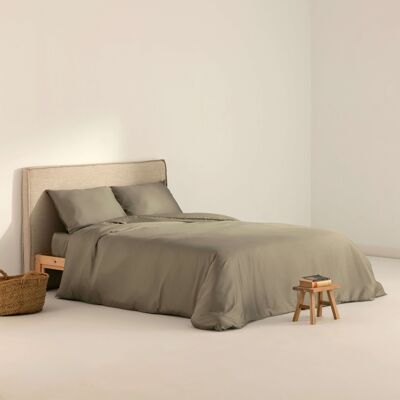 Desert Sage 300 thread count satin duvet cover