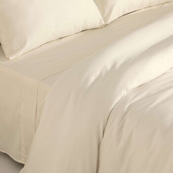 Housse de couette Satin 300 fils Naturel 3