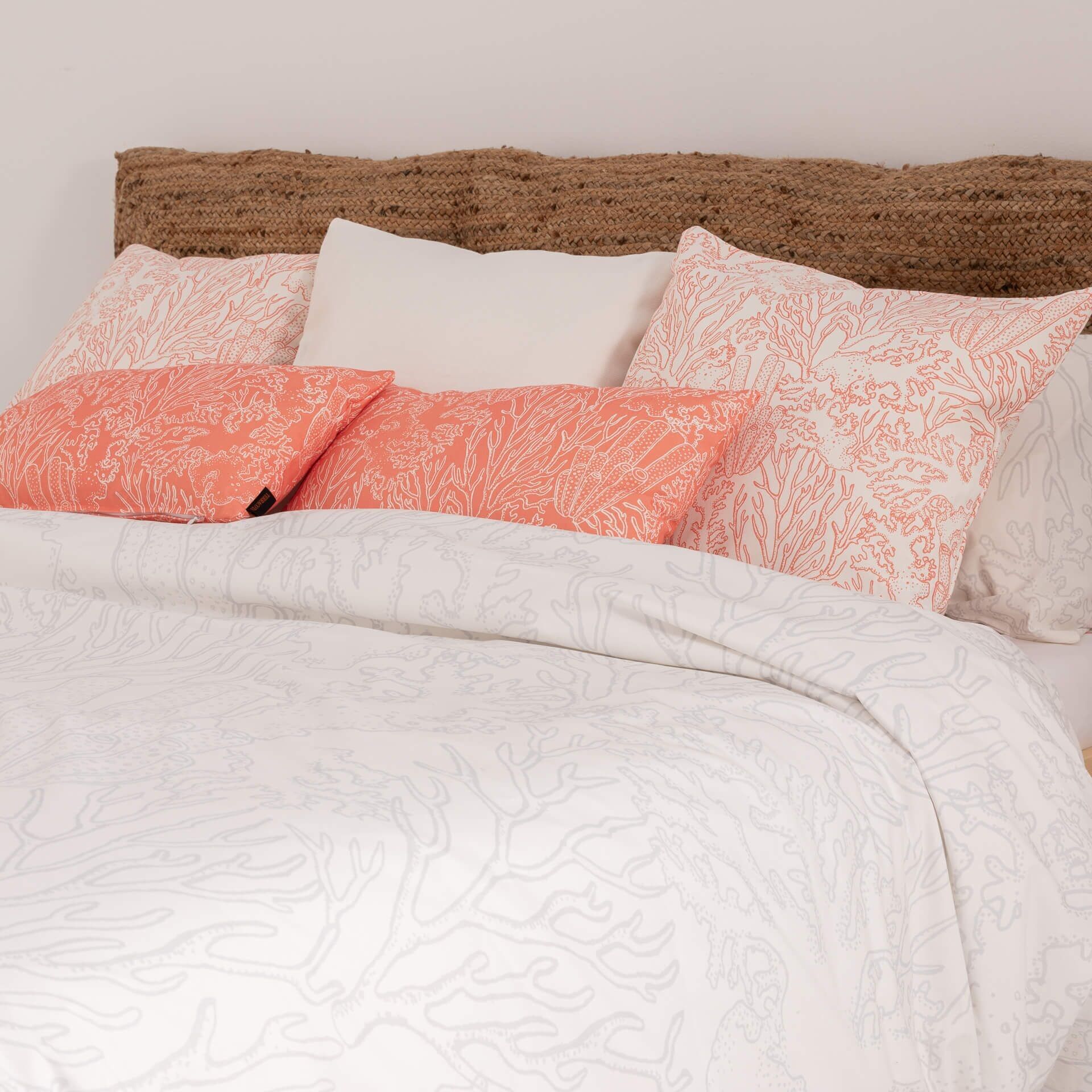 Copripiumino in raso 400 fili Begur Grigio