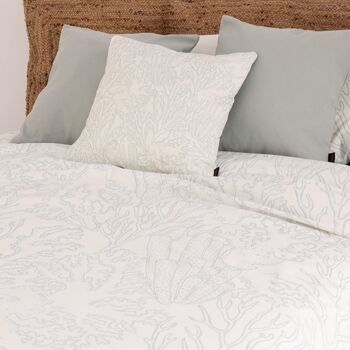 Housse de couette satin 400 fils Begur Menthe 8