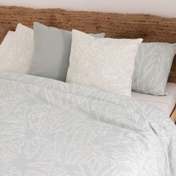 Housse de couette satin 400 fils Estartit Menthe 8