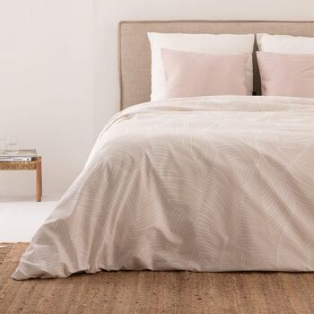 Housse de couette satin 400 fils Nijar Beige 5